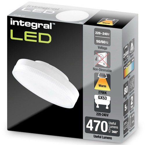 Integral led 470 lumen - lumen, gx53