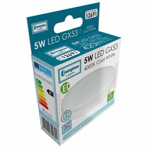 Gx53 led cool - cool, 4000k