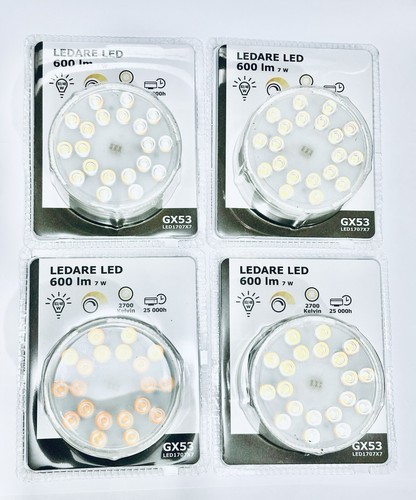 Ikea ledare gx53 led bulbs - 4, x
