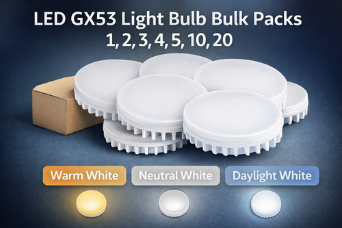 Gx53 led bulb disc - led, light